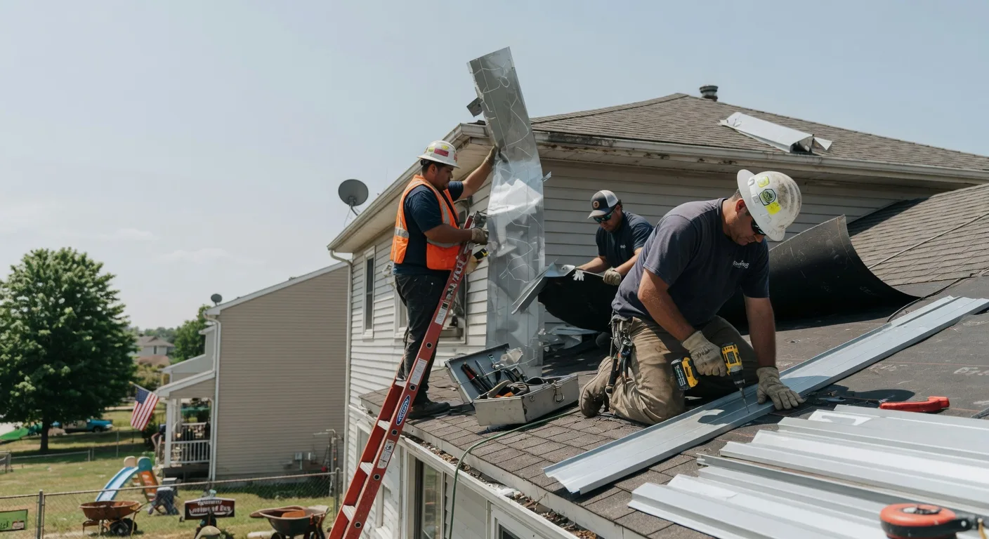 Storm Damage Metal Roof Repair in Centre Hall, PA